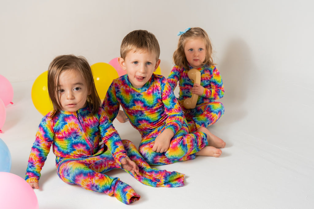 Tie Dye Two-Piece Pajama Set