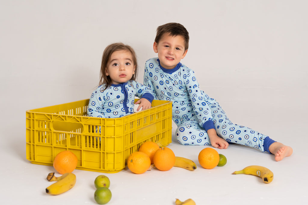 Blue Eyes Two-Piece Pajama Set