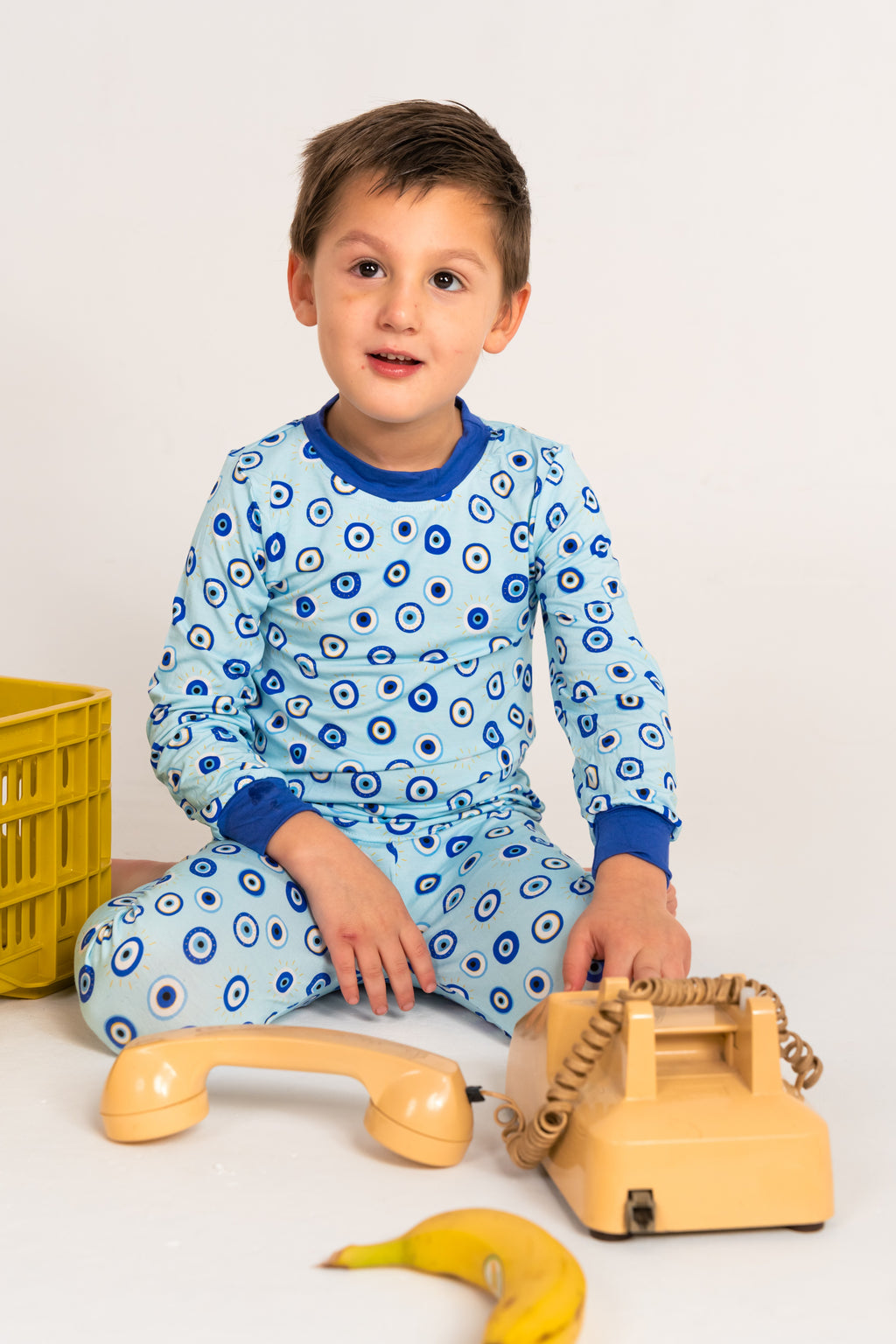 Blue Eyes Two-Piece Pajama Set