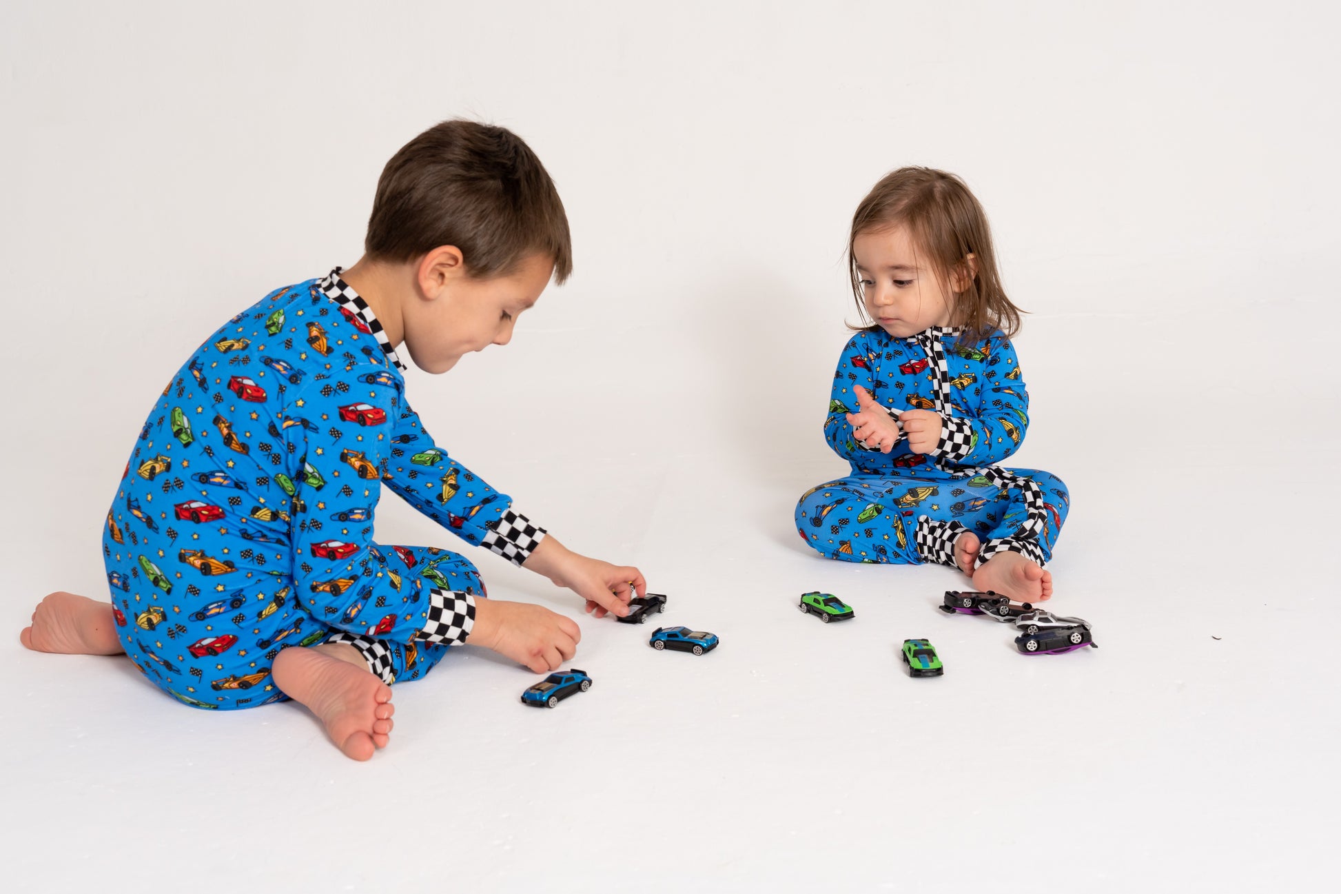 Racing Cars Two-Piece Pajama Set