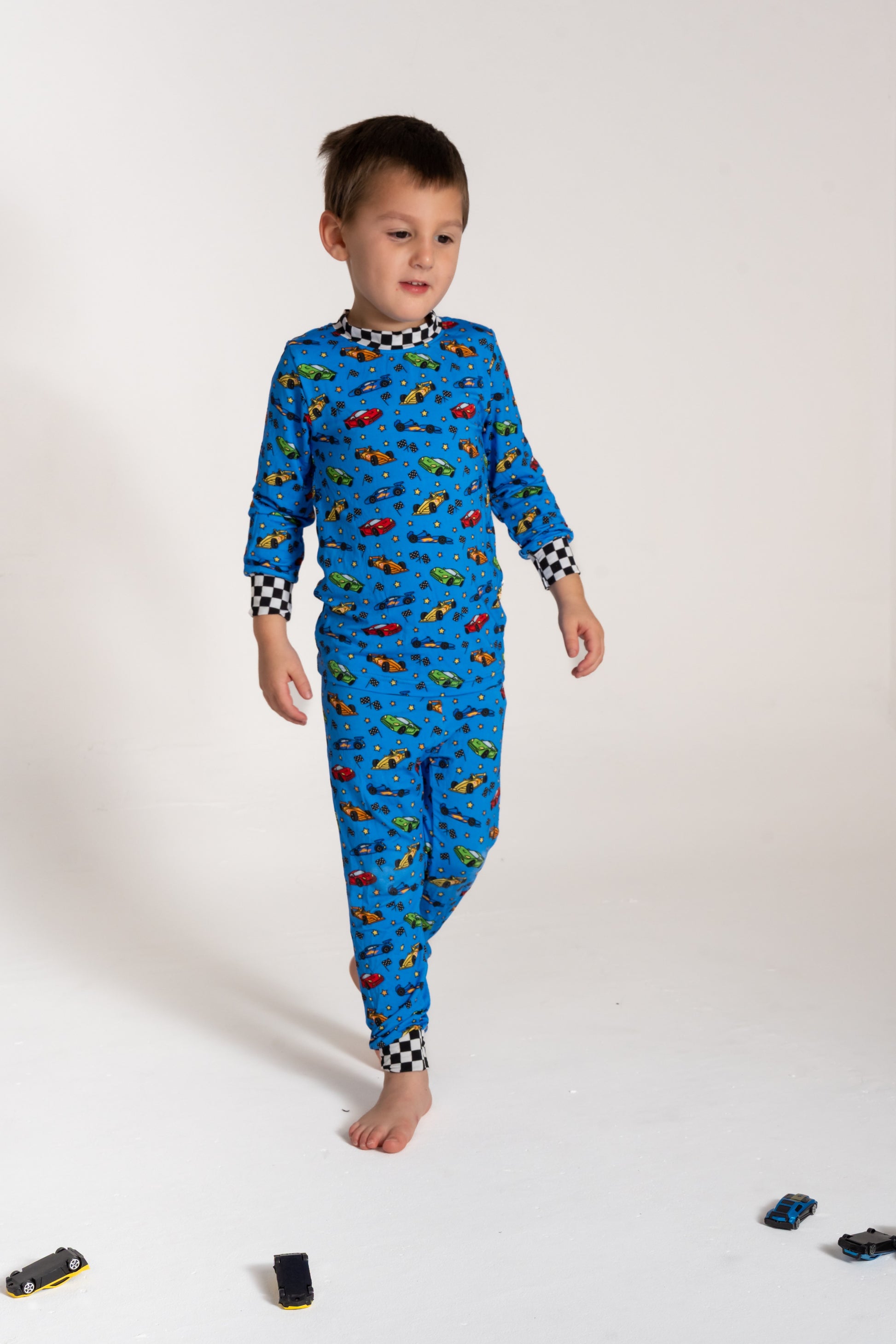 Racing Cars Two-Piece Pajama Set