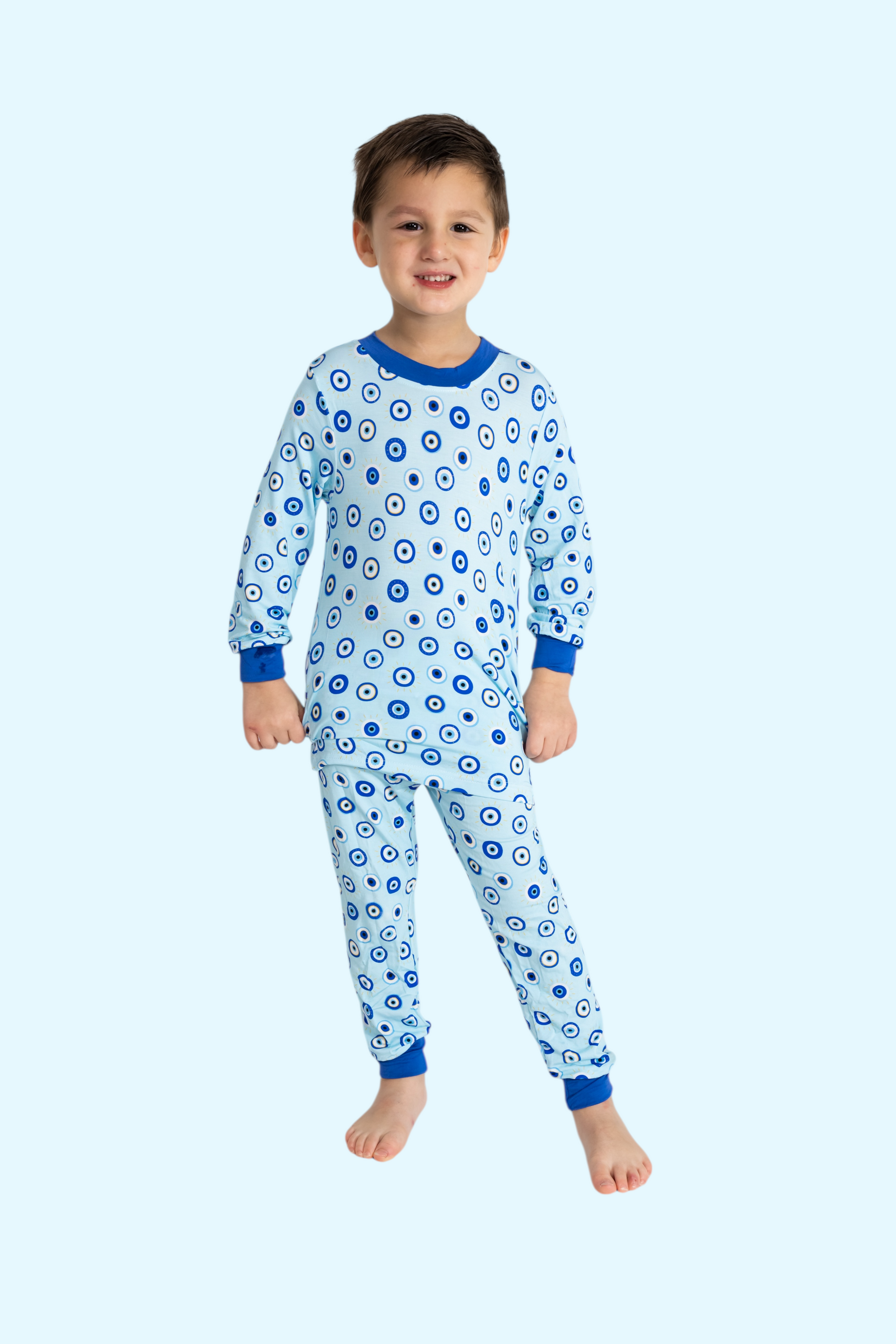 Blue Eyes Two-Piece Pajama Set