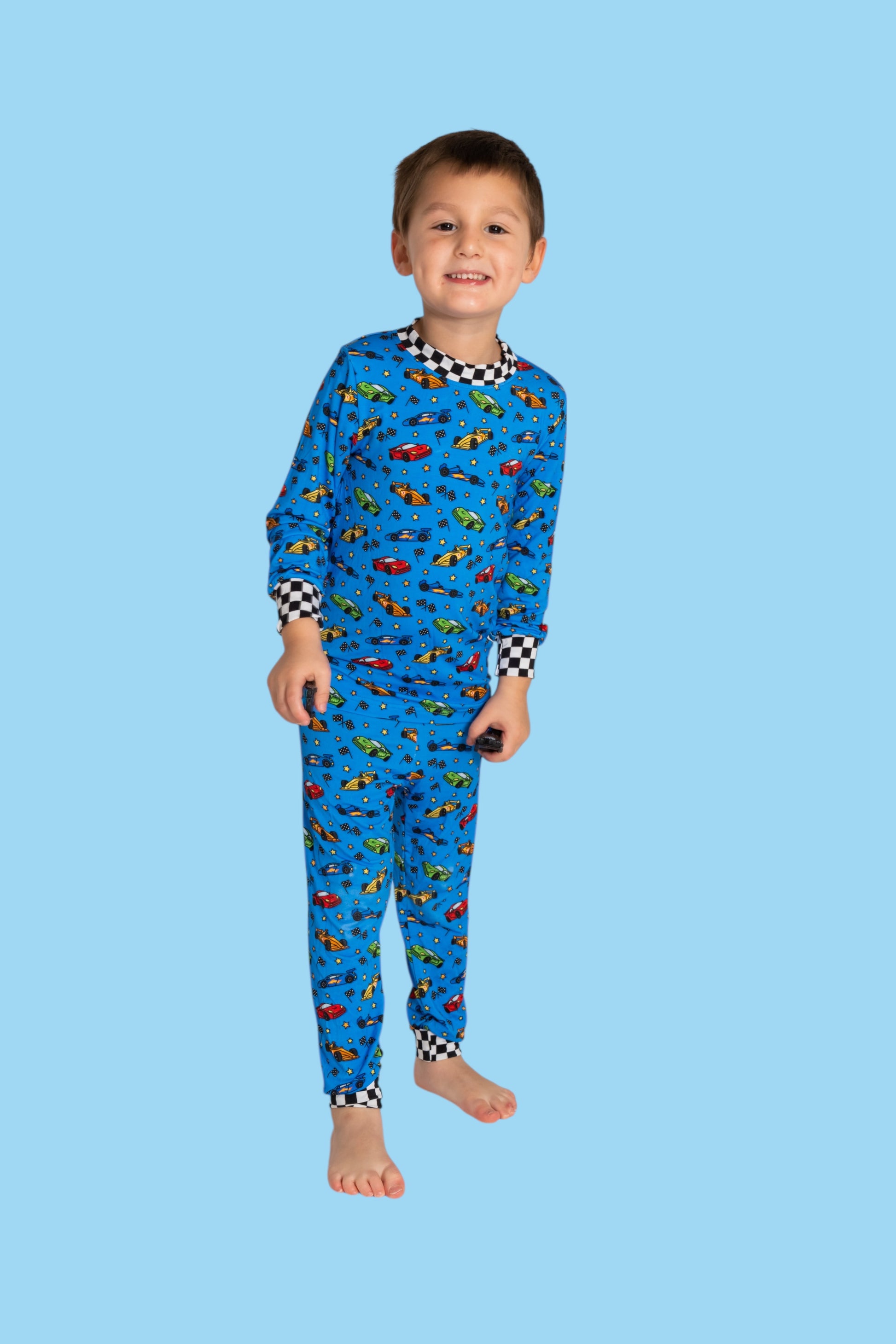 Racing Cars Two-Piece Pajama Set