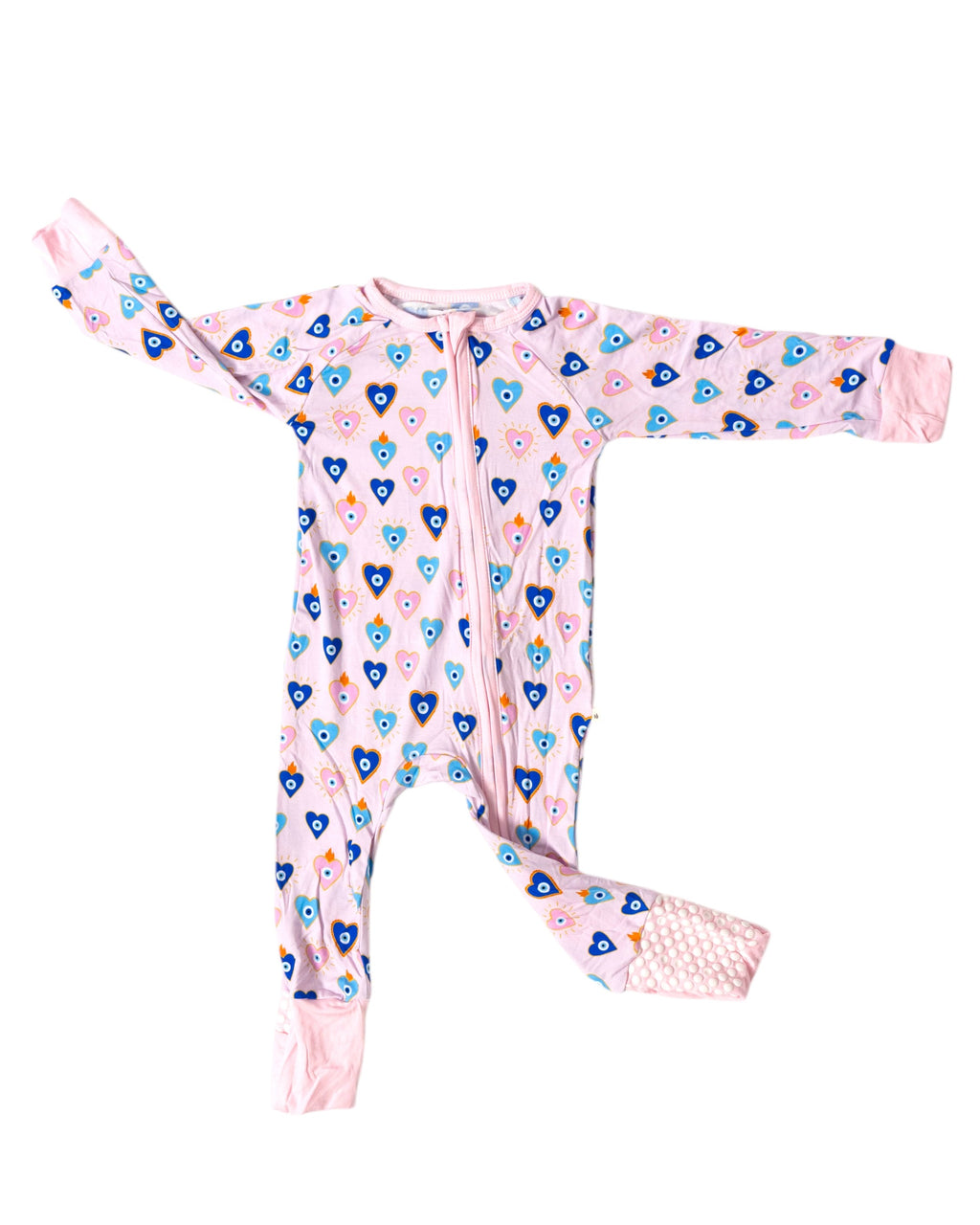 Pink Eyes Convertible Footie