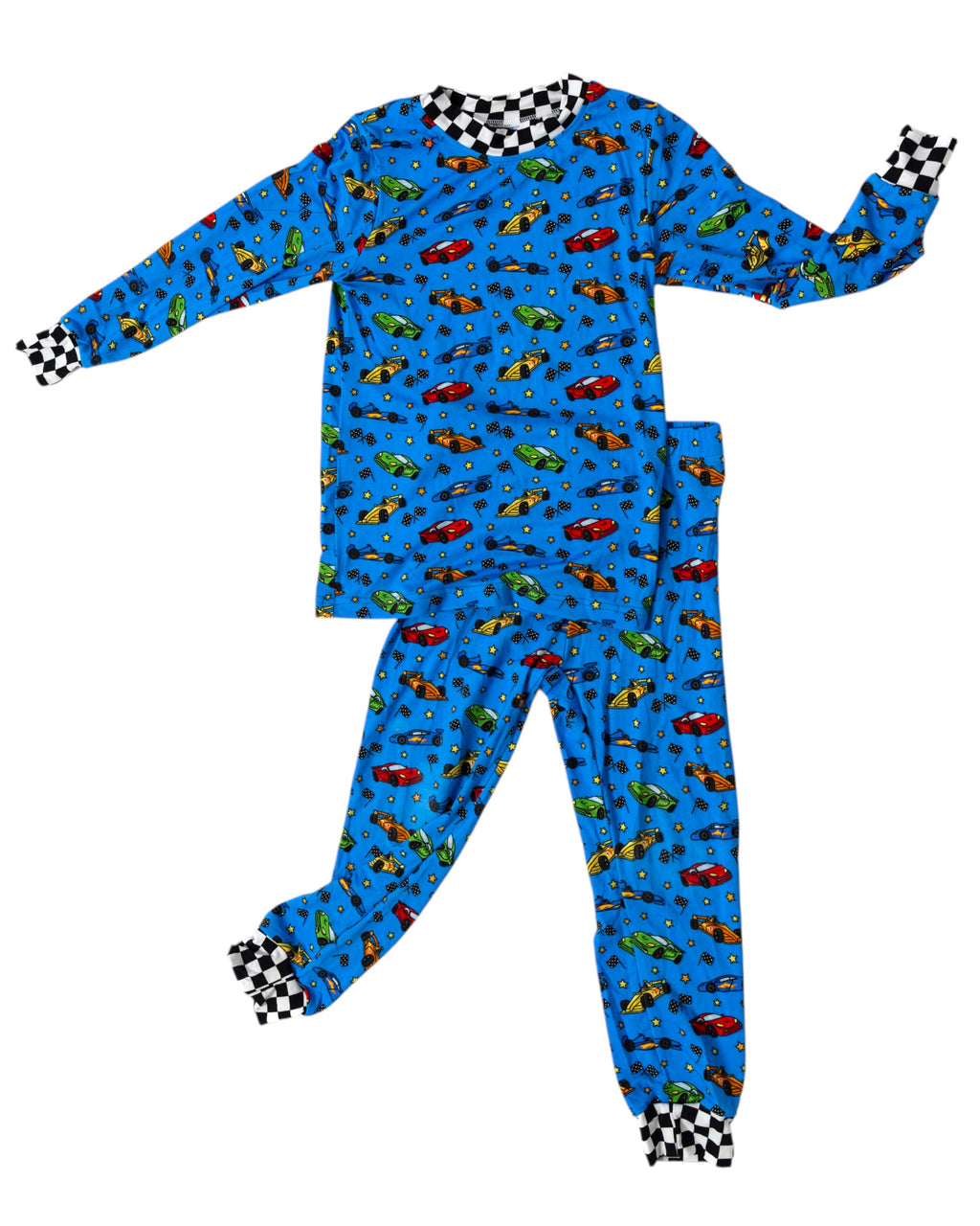Racing Cars Two-Piece Pajama Set