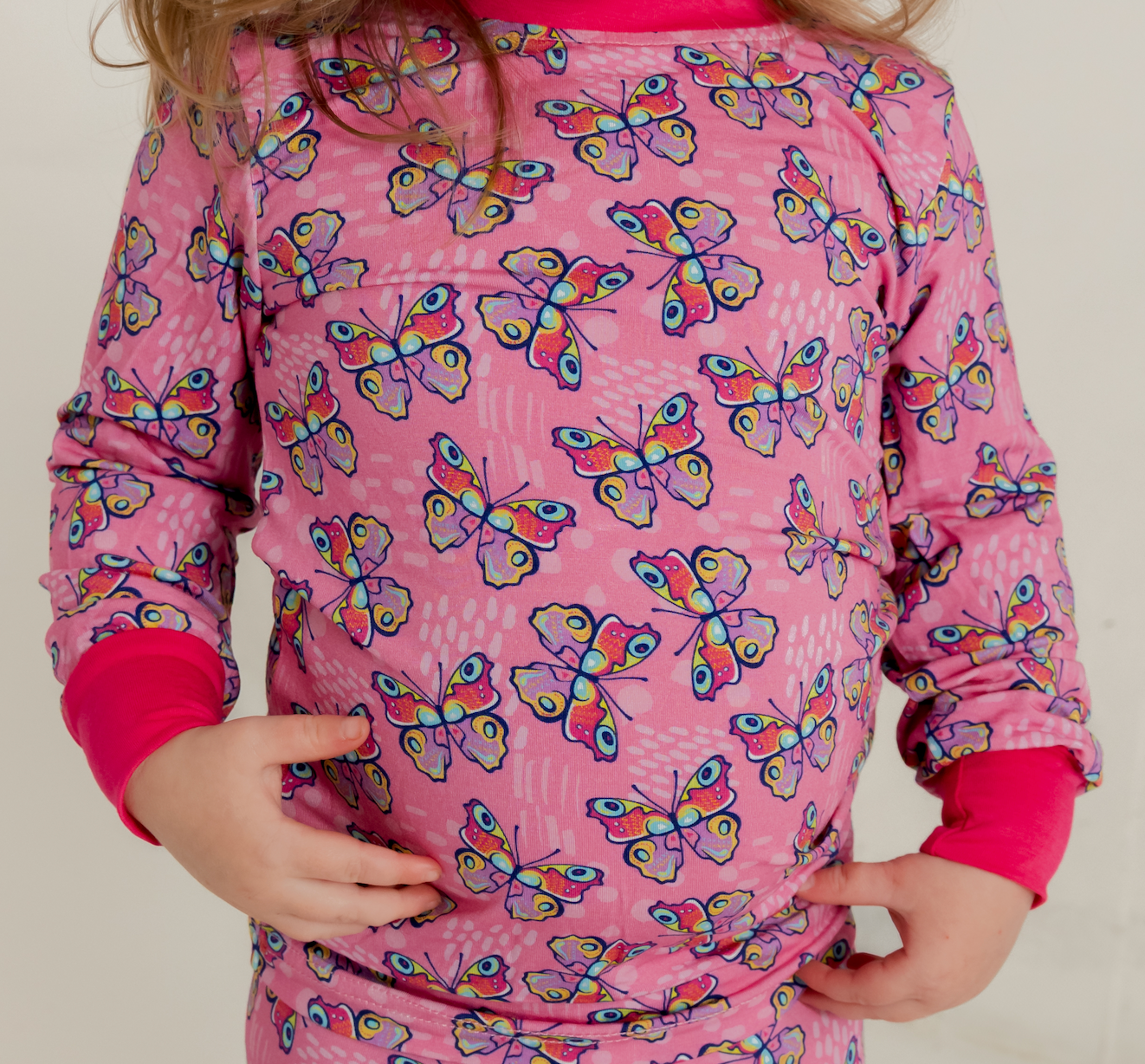 Butterflies Two-Piece Pajama Set