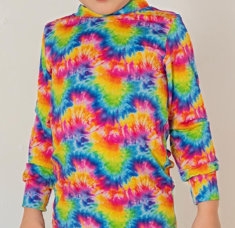 Tie Dye Two-Piece Pajama Set