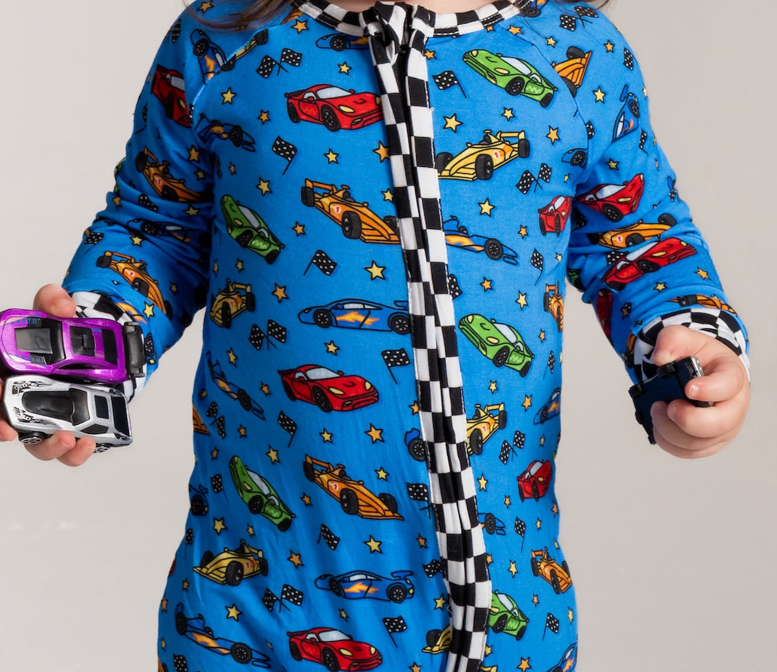 Racing Cars Convertible Footie