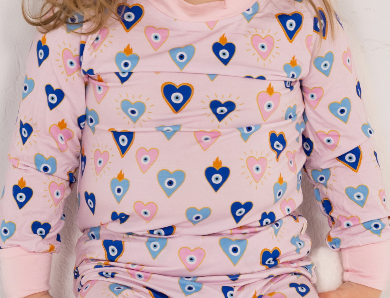Pink Eyes Two-Piece Pajama Set