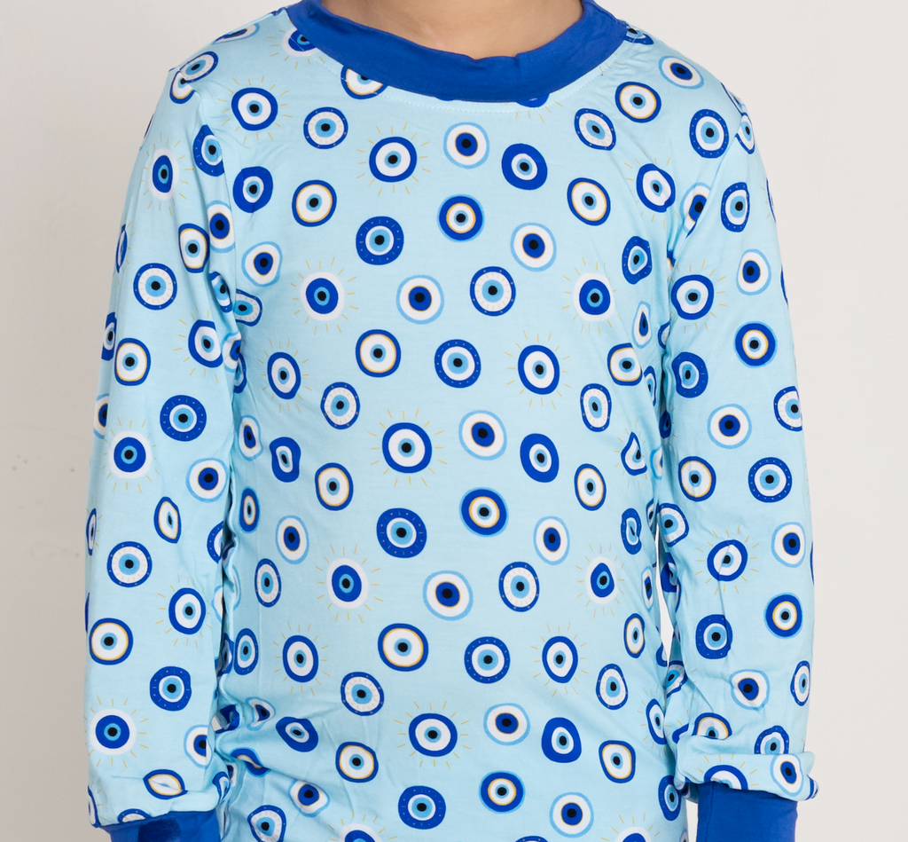 Blue Eyes Two-Piece Pajama Set