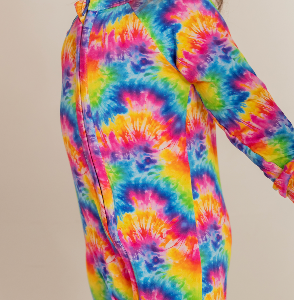 Tie Dye Convertible Footie